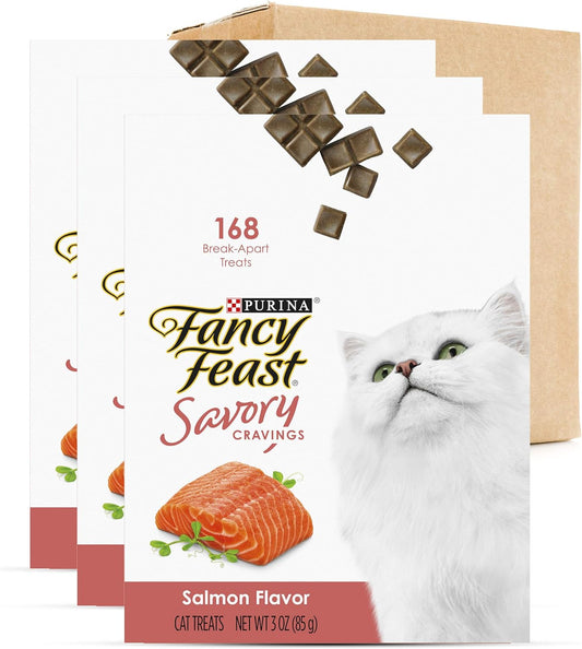 Purina Cat Treats, Savory Cravings Salmon Flavor - 9 Oz. Box